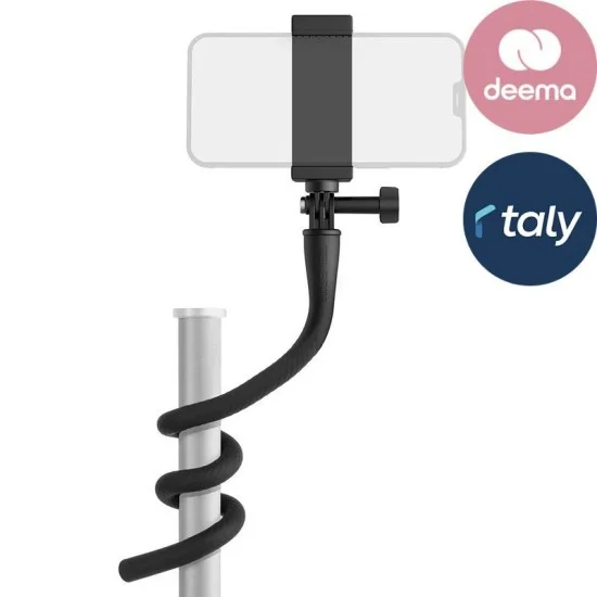 TELESIN Flexible Mount For Action Cameras/Phones - Black